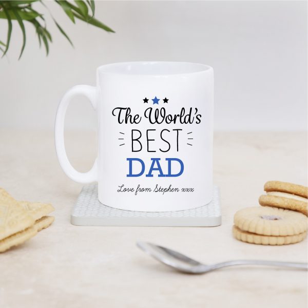 Personalised World's Best Dad Ceramic Mug Cup