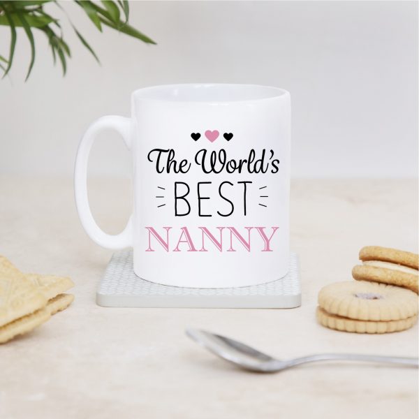 World's Best Nanny & Grandad Pair Of Ceramic Mugs Cups - Image 3