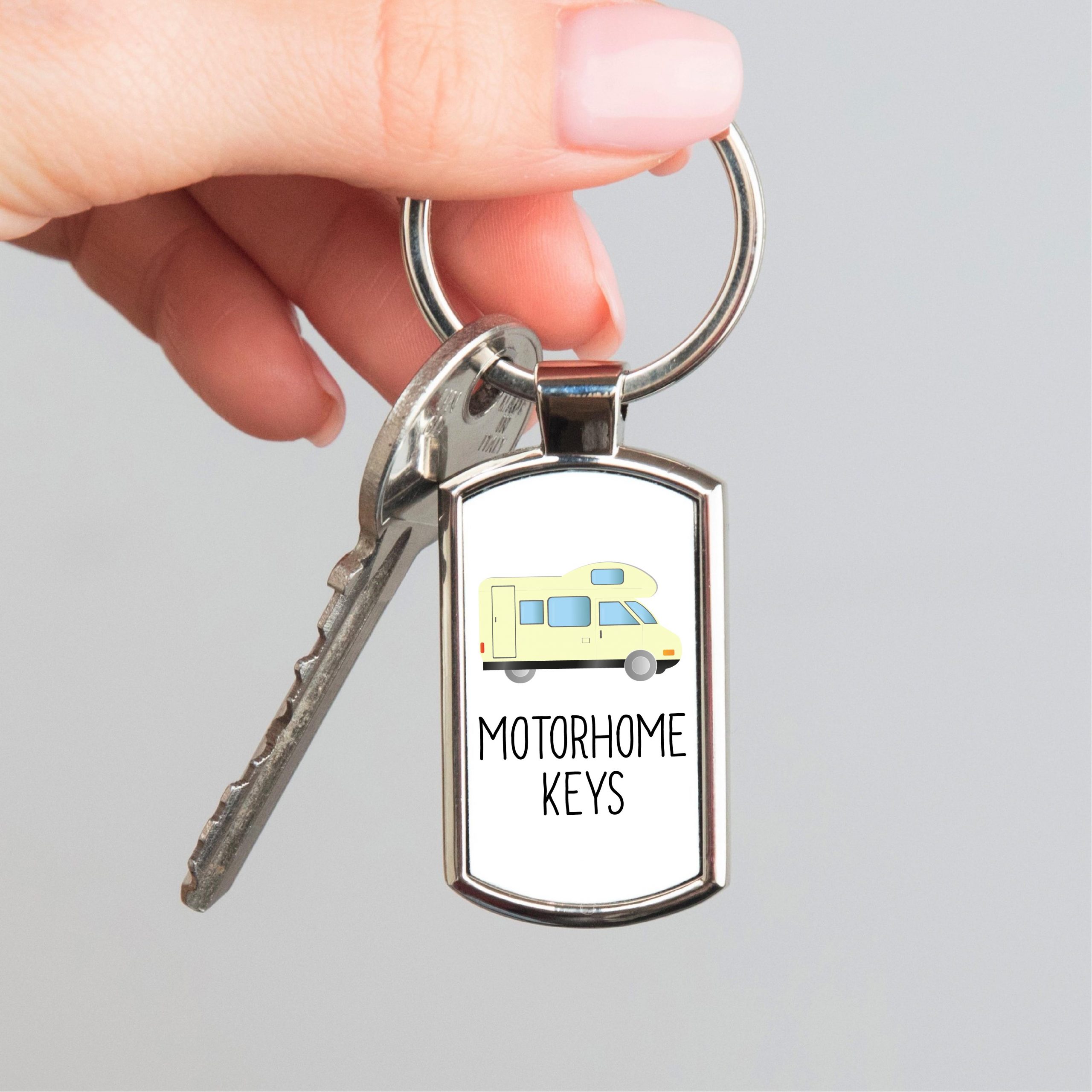 Motorhome Keys Metal Keyring