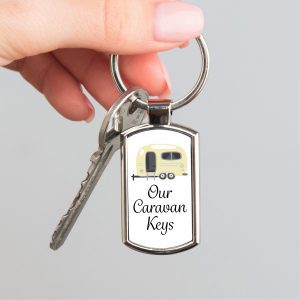 Our Caravan Keys Metal Keyring - Gift for Caravan Owner