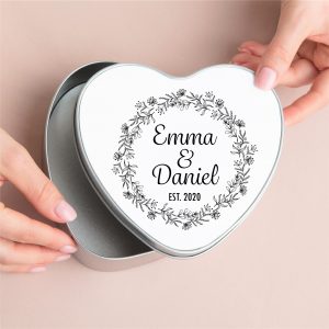 Personalised Couples Metal Tin Gift Box