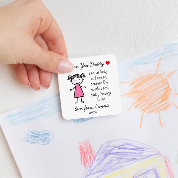 Personalised I Love You Daddy Metal Fridge Magnet From Daughter - Image 4