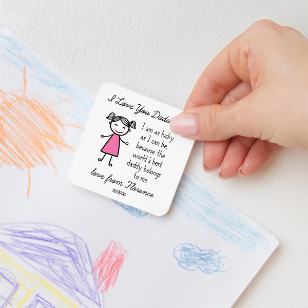 Personalised I Love You Daddy Metal Fridge Magnet From Daughter - Image 5