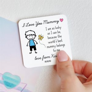 Personalised I Love You Mummy Metal Fridge Magnet From Son - Gift for Mummy