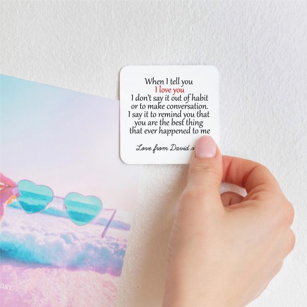 Personalised When I Tell You I Love You Metal Fridge Magnet - Image 2
