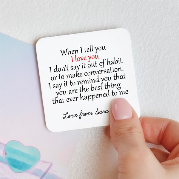 Personalised When I Tell You I Love You Metal Fridge Magnet - Image 3