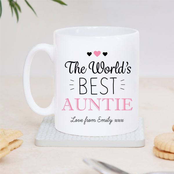 Personalised World's Best Auntie Ceramic Mug Cup - Image 3
