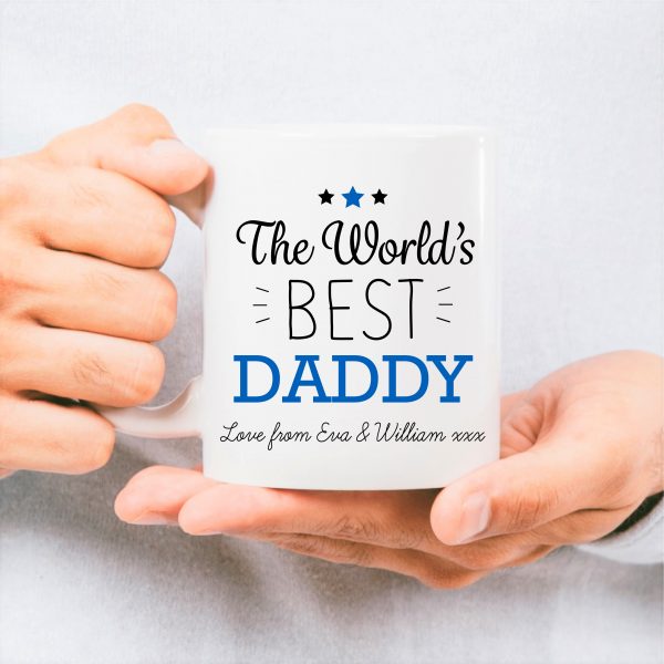 Personalised World's Best Daddy Ceramic Mug Cup - Image 2