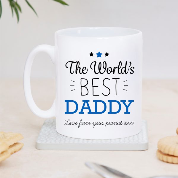Personalised World's Best Daddy Ceramic Mug Cup - Image 3