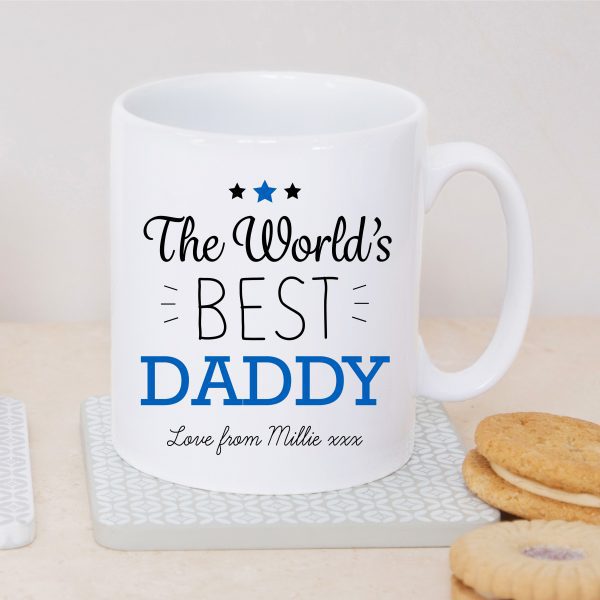 Personalised World's Best Daddy Ceramic Mug Cup - Image 4