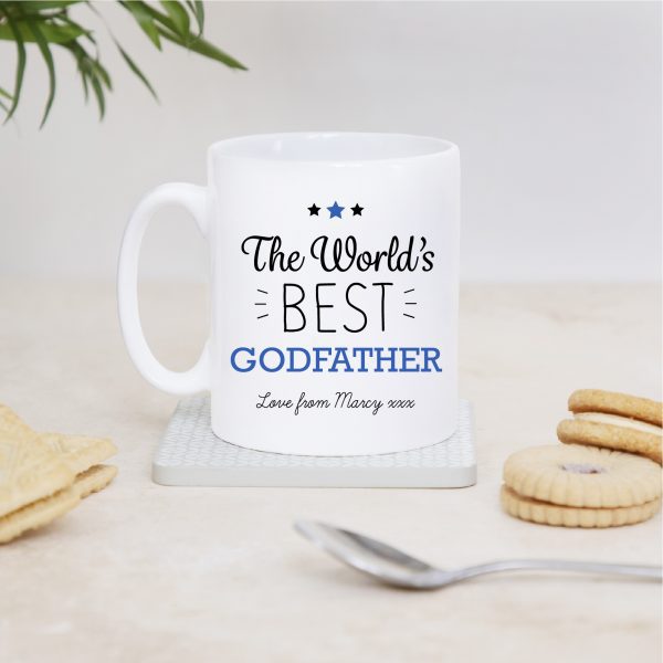 Personalised World's Best Godfather Ceramic Mug Cup