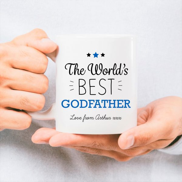 Personalised World's Best Godfather Ceramic Mug Cup - Image 2