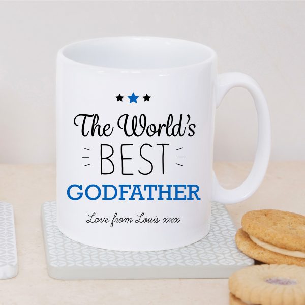 Personalised World's Best Godfather Ceramic Mug Cup - Image 4