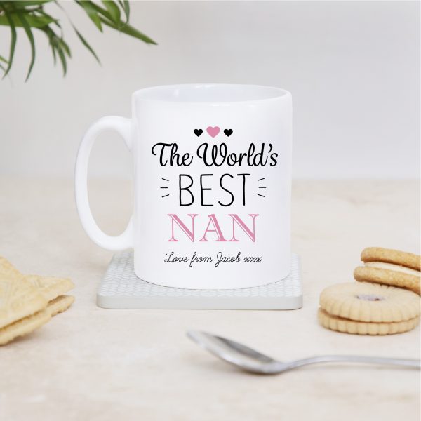 Personalised World's Best Nan Ceramic Mug Cup