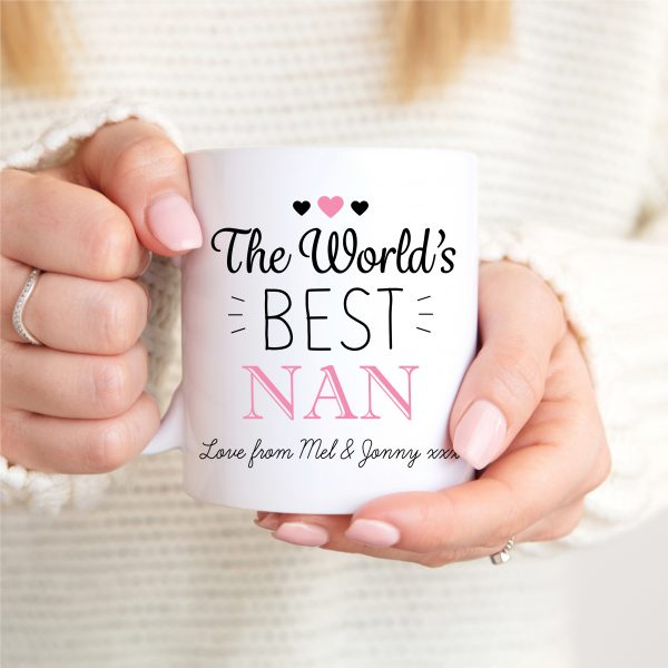Personalised World's Best Nan Ceramic Mug Cup - Image 2