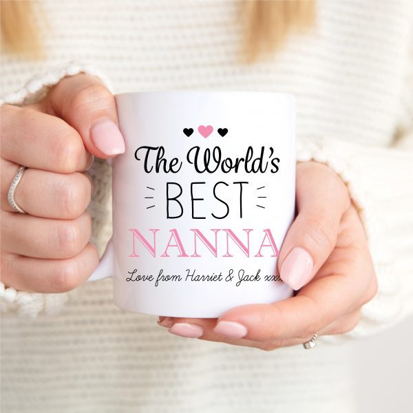 Personalised World's Best Nanna Ceramic Mug Cup - Image 2