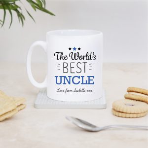 Personalised World's Best Uncle Ceramic Mug - Gift for Uncle