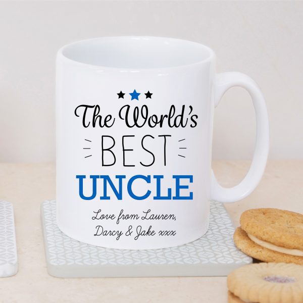 Personalised World's Best Uncle Ceramic Mug Cup - Image 4