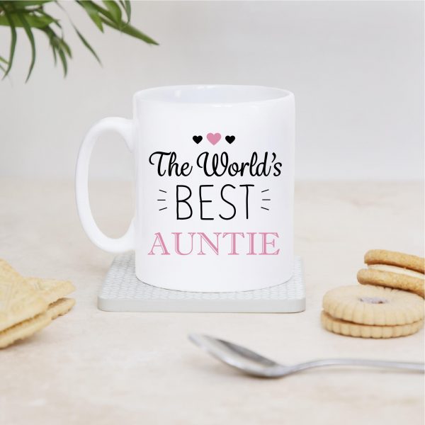World's Best Auntie & Uncle Pair Of Ceramic Mugs Cups - Image 3
