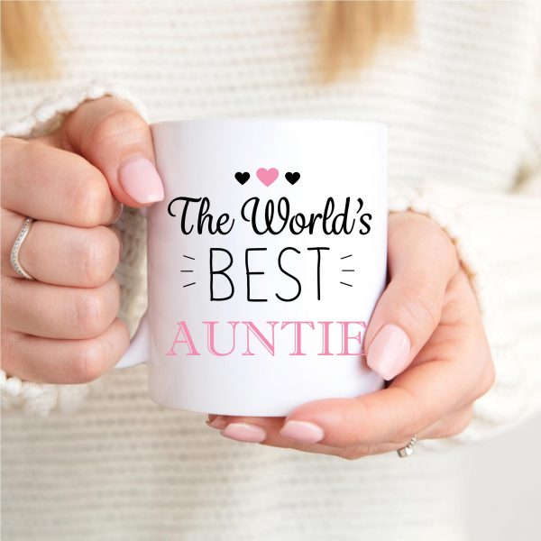 World's Best Auntie & Uncle Pair Of Ceramic Mugs Cups - Image 4