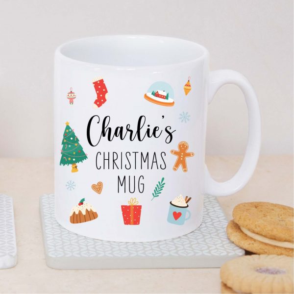 Personalised Christmas Name Ceramic Mug Cup - Image 4