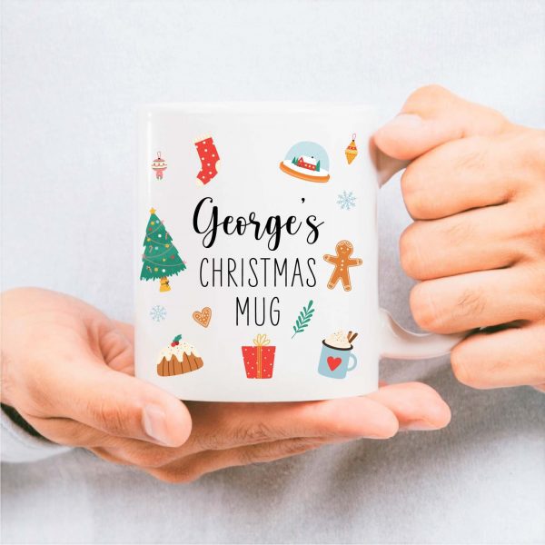 Personalised Christmas Name Ceramic Mug Cup - Image 5