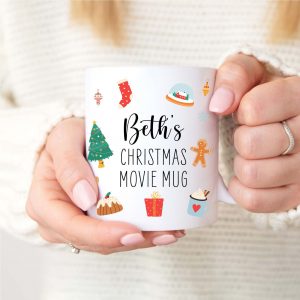 Personalised Christmas Movie Name Ceramic Mug Cup