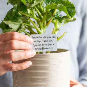 Personalised Own Message Metal Plant Marker Gift Tag Label