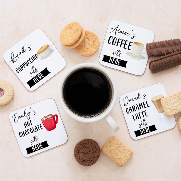 Personalised Name Drink Sits Here Coaster Mat - Image 6