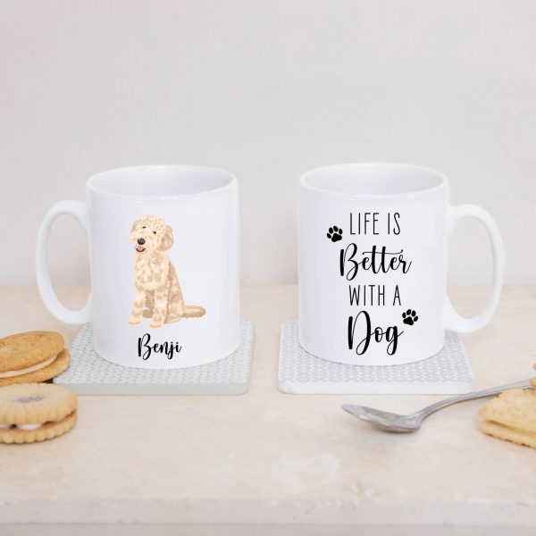 Personalised Life Is Better With A Dog Ceramic Mug Cup - Image 2