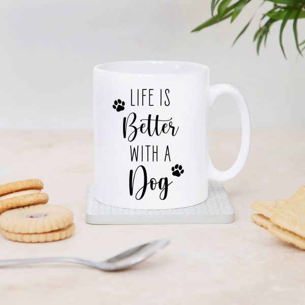 Personalised Life Is Better With A Dog Ceramic Mug Cup - Image 6