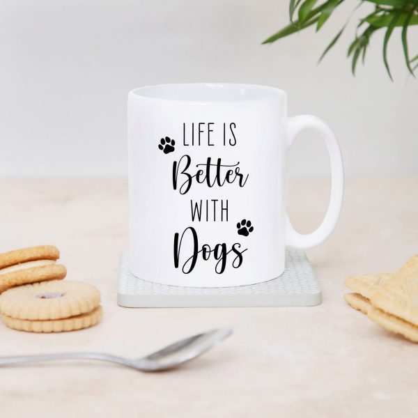 Personalised Life Is Better With Dogs Ceramic Mug Cup - Image 6