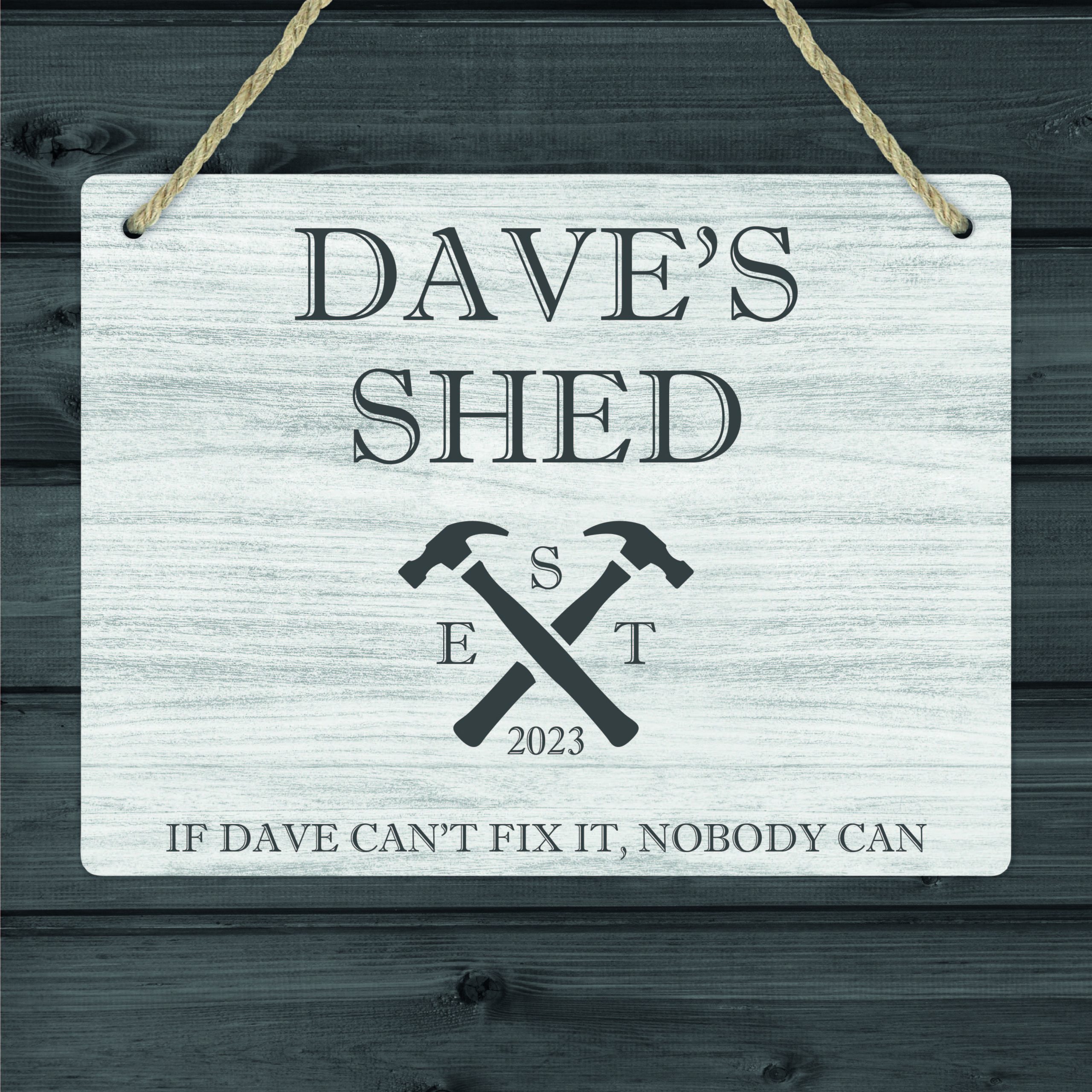 Personalised Metal Shed Sign - Gift for Man Cave Owner - Image 2