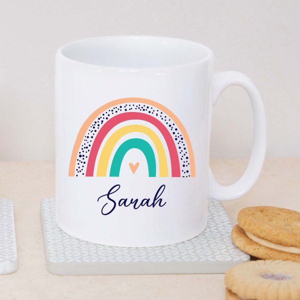 Personalised Teacher Rainbow Ceramic Mug Cup - Image 4
