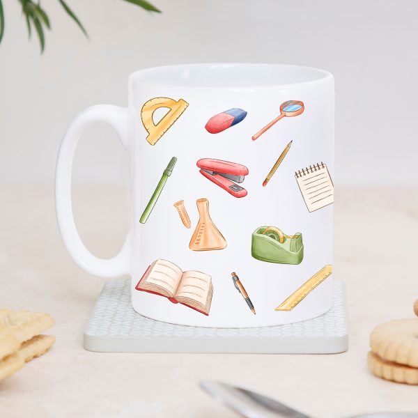 Personalised Teacher Stationery Ceramic Mug Cup - Image 3