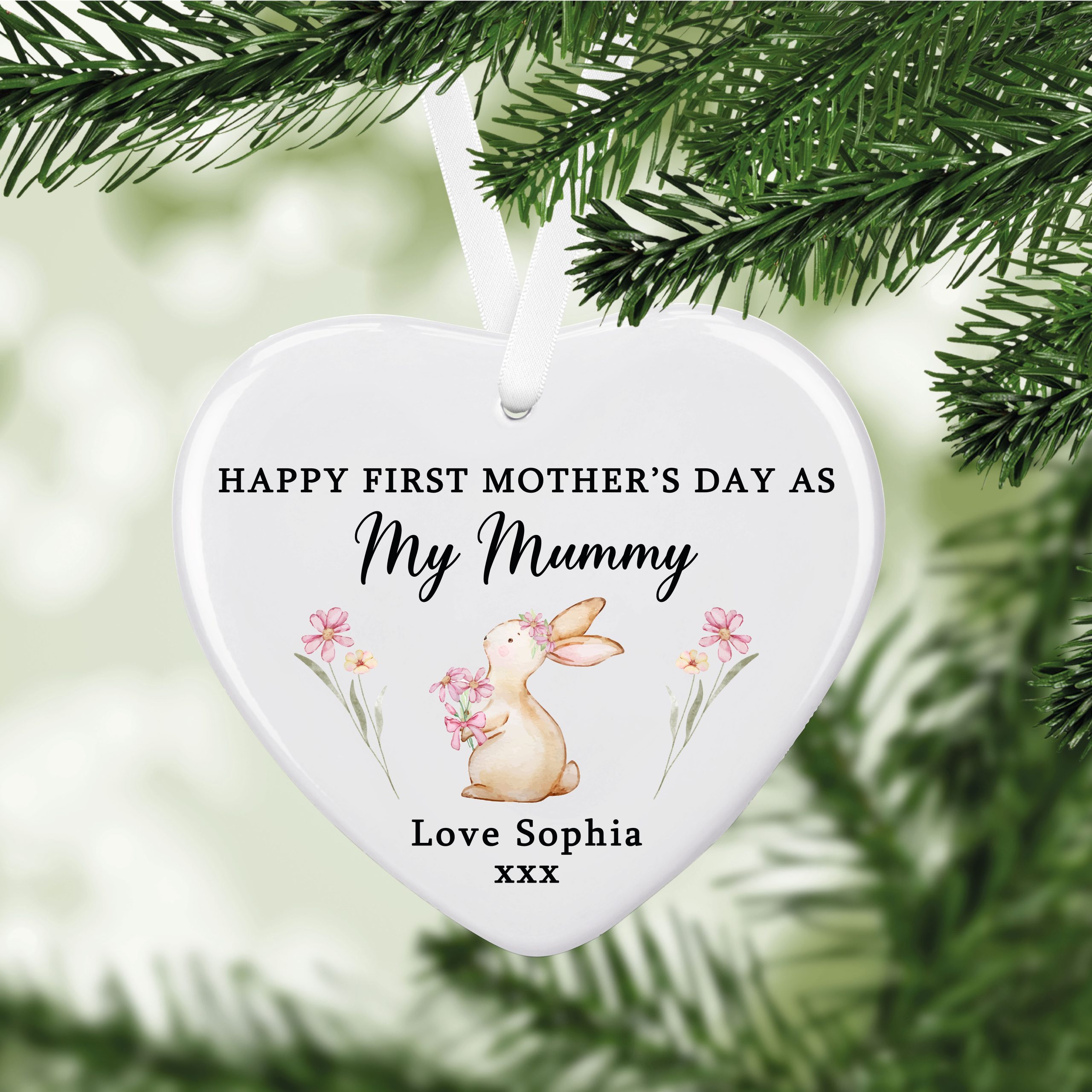 Personalised First Mother's Day As My Mummy Ceramic Decoration Ornament - Gift for Mummy - Image 2