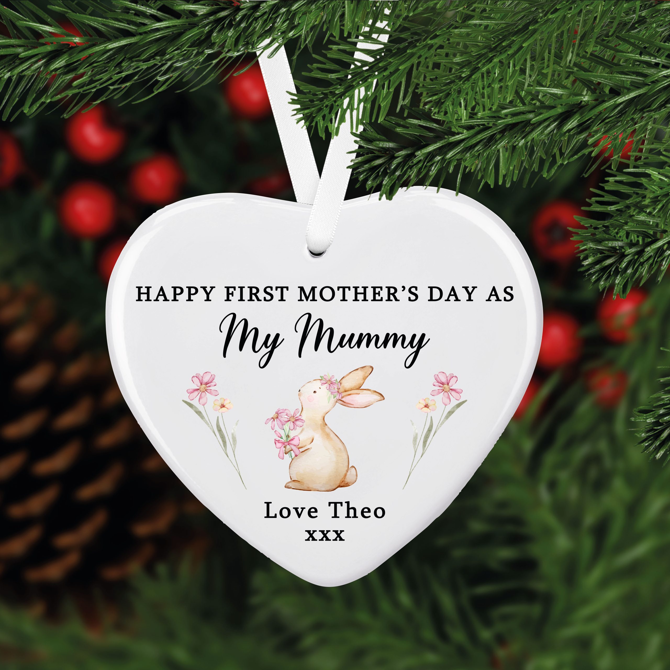 Personalised First Mother's Day As My Mummy Ceramic Decoration Ornament - Gift for Mummy - Image 3