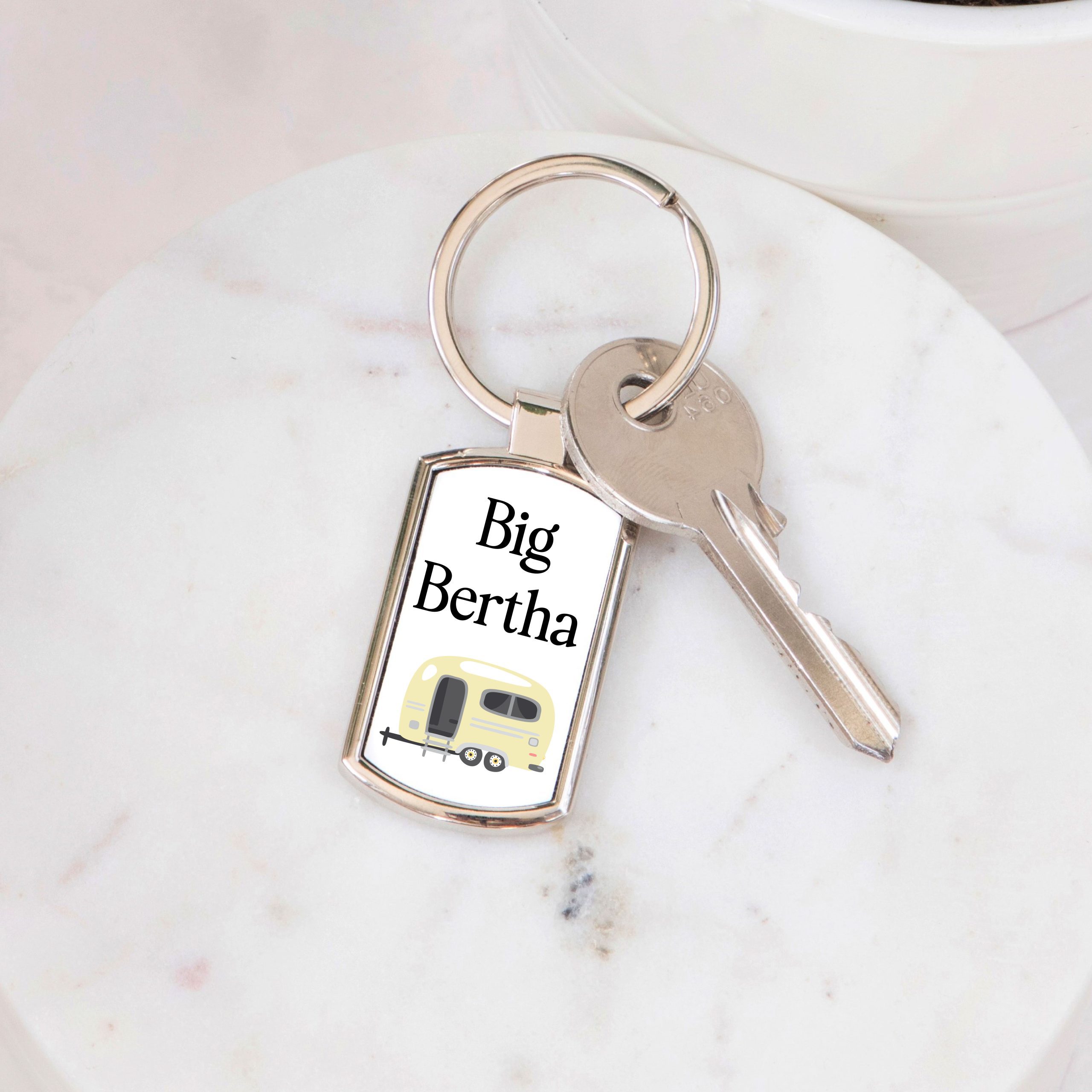 Personalised Caravan Keys Metal Keyring - Gift for Caravan Owner - Image 5
