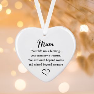Personalised Missed Beyond Measure Ceramic Ornament - Remembrance Keepsake