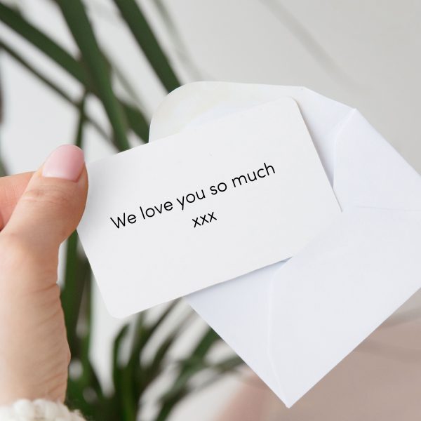 Personalised Double-Sided Photo Message Metal Wallet Card - Image 4