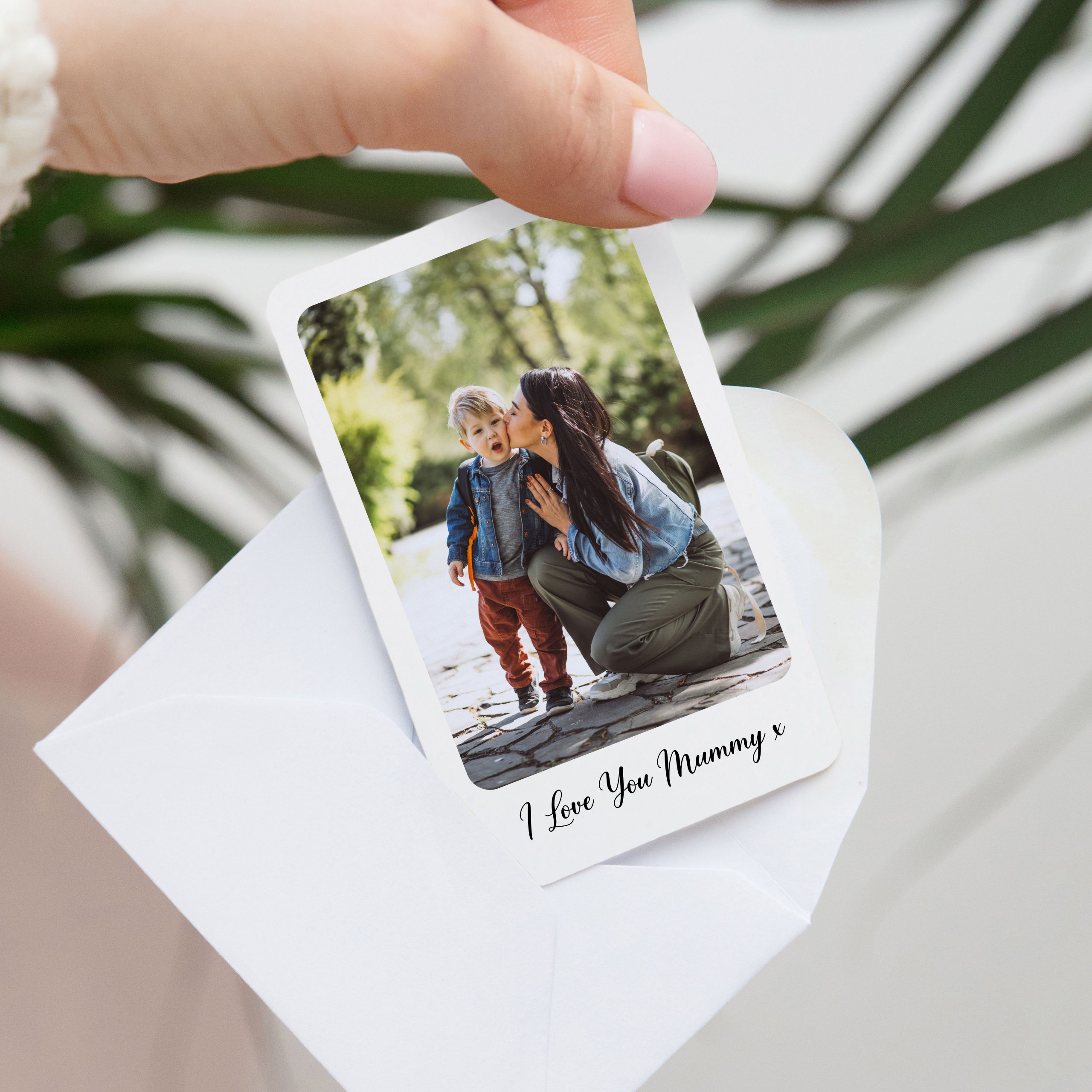 Personalised Photo & Message Metal Wallet Card - Gift for Him or Her