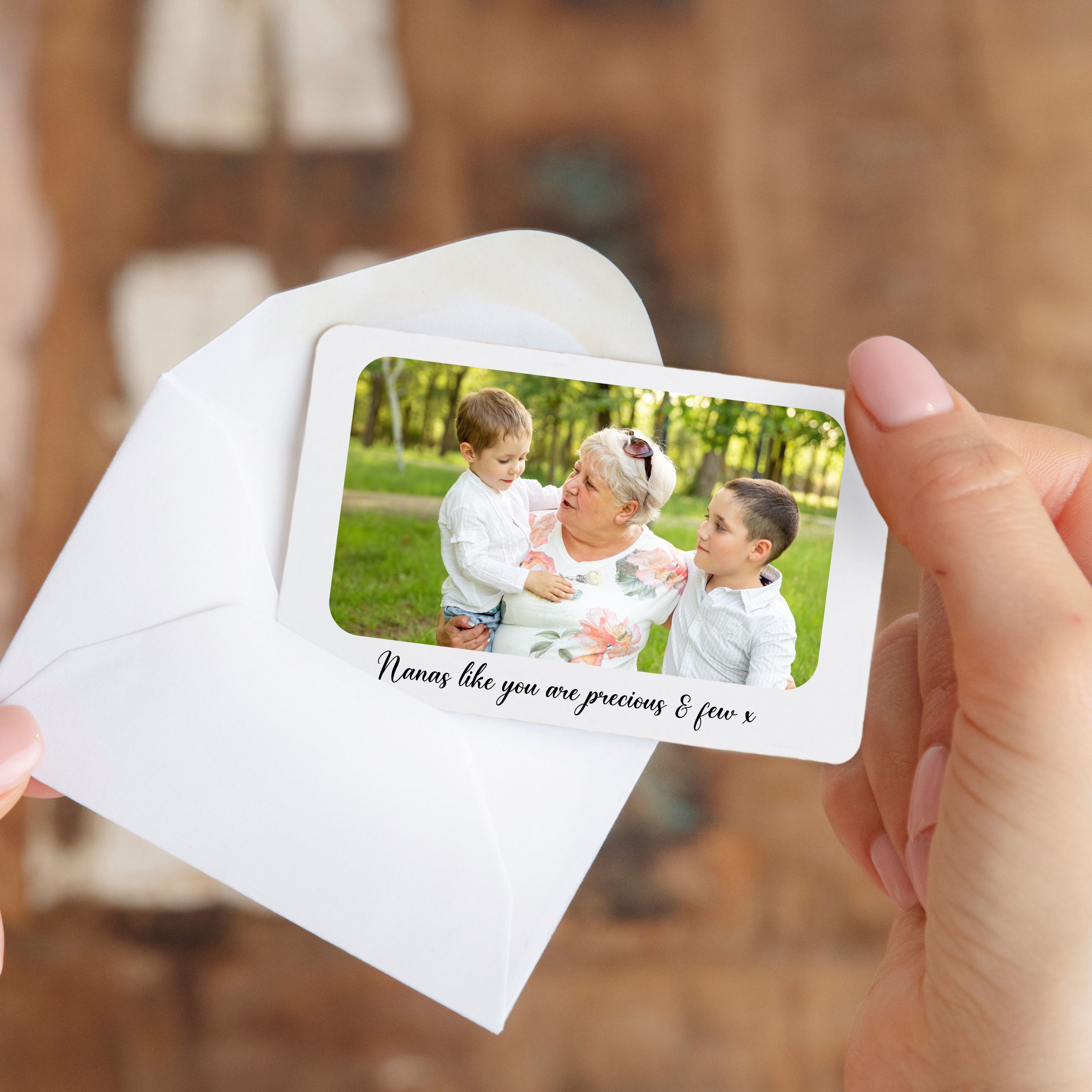 Personalised Photo & Message Metal Wallet Card - Gift for Him or Her - Image 2