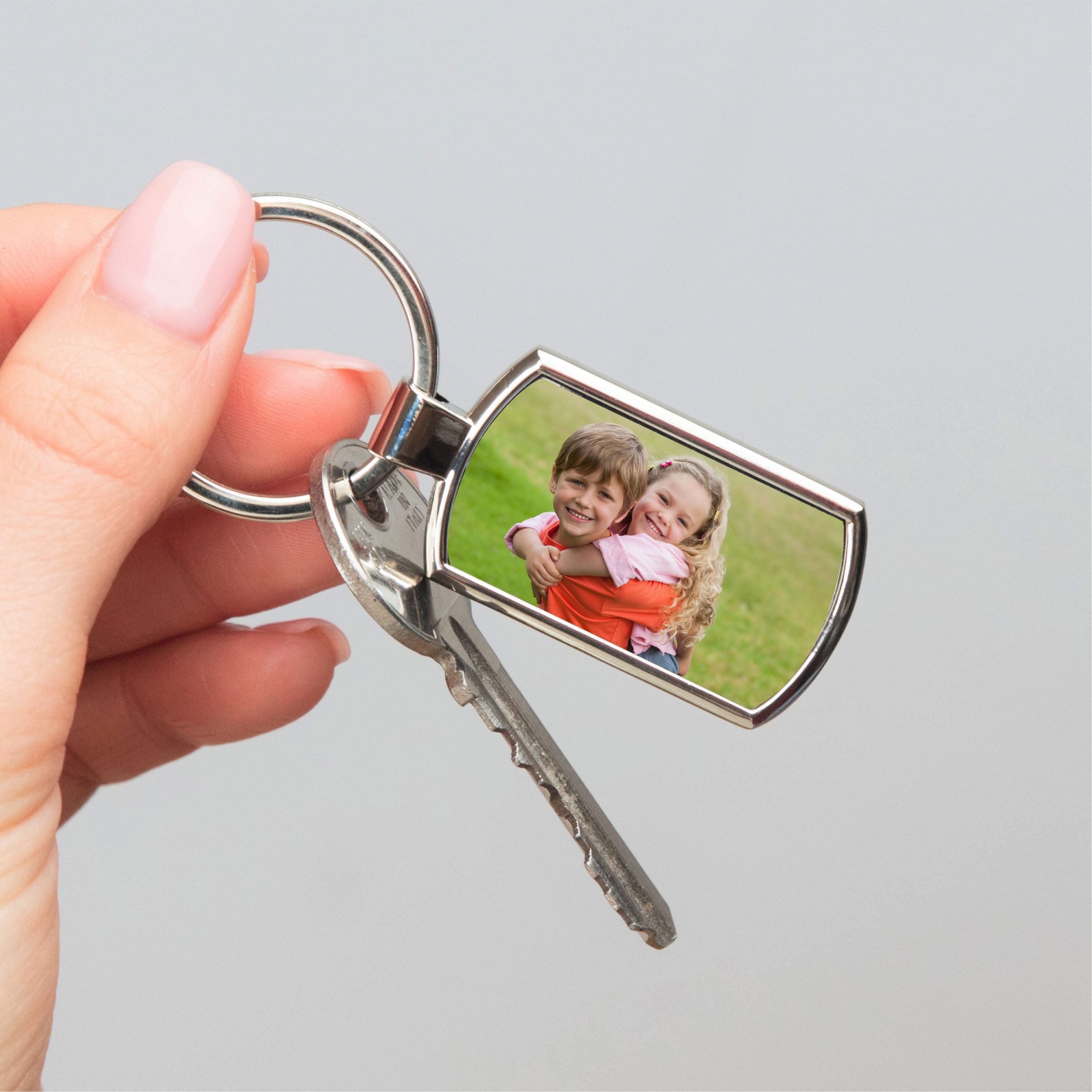 Personalised Photo Metal Keyring - Gift for Him or Her - Image 4