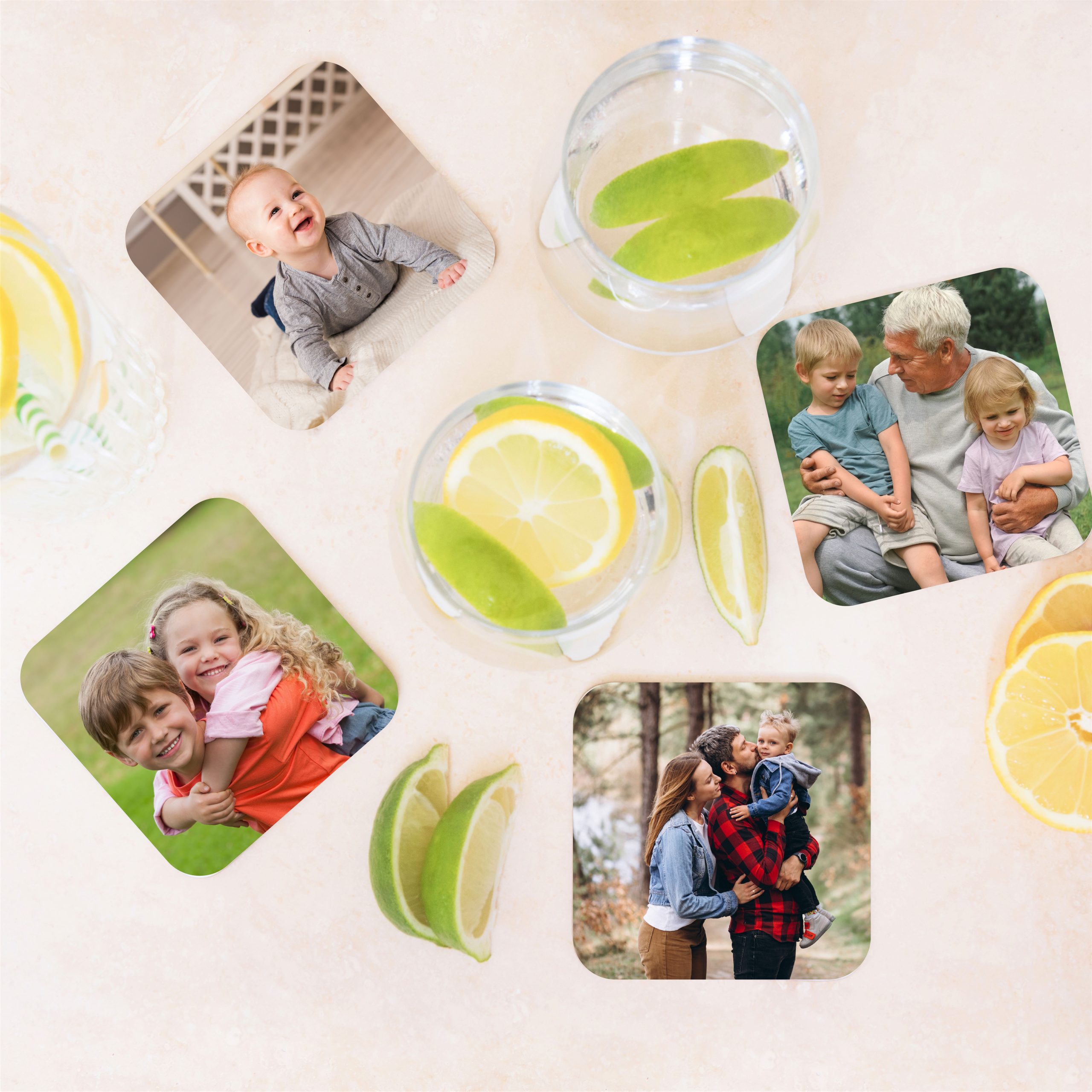 Personalised Photos Wooden Coaster Set - Gift for Him or Her - Image 2