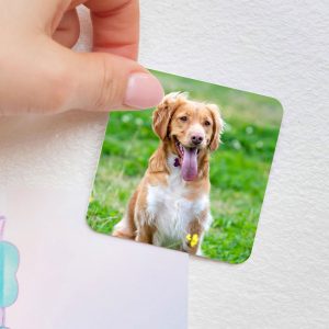 Personalised Photo Metal Fridge Magnet - Gift for Him or Her