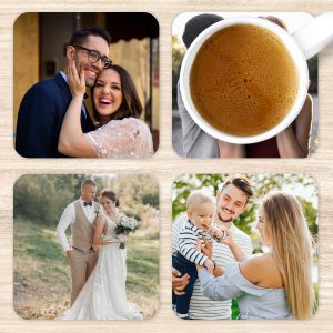 Personalised Photo Coaster Set