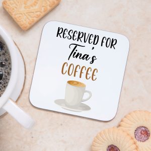 Personalised Coffee Coaster Mat