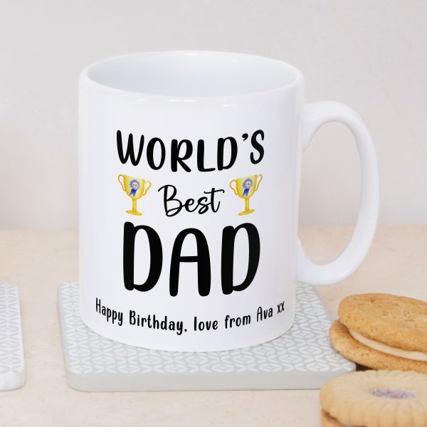 Personalised World's Best Dad Ceramic Mug - Image 4