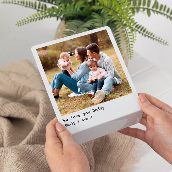 Personalised Family Memory Metal Photo Stand For Him - Image 2