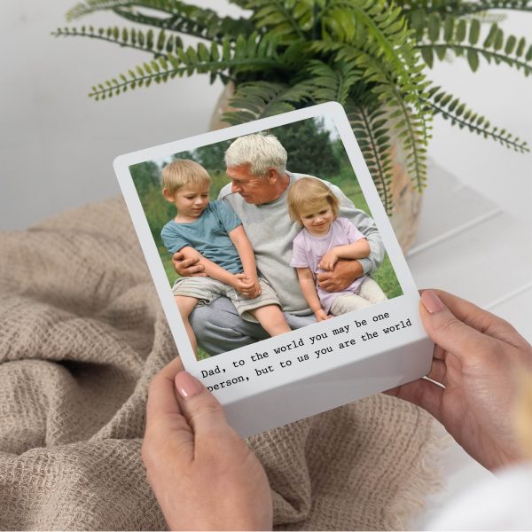 Personalised Family Memory Metal Photo Stand For Him - Image 3